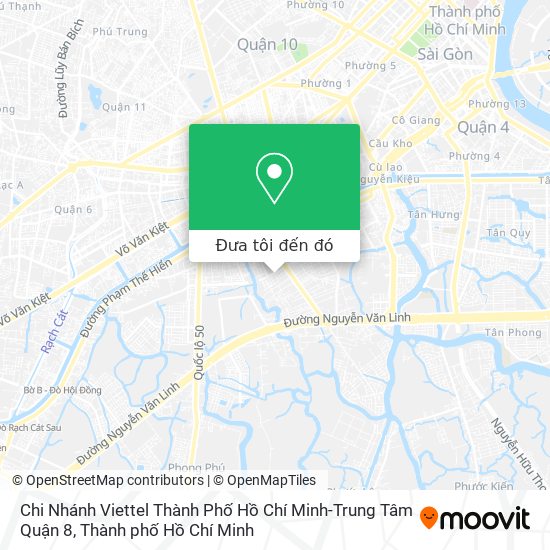 Bản đồ Chi Nhánh Viettel Thành Phố Hồ Chí Minh-Trung Tâm Quận 8