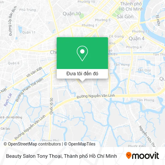 Bản đồ Beauty Salon Tony Thoại