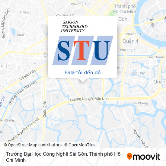 Bản đồ Trường Đại Học Công Nghệ Sài Gòn