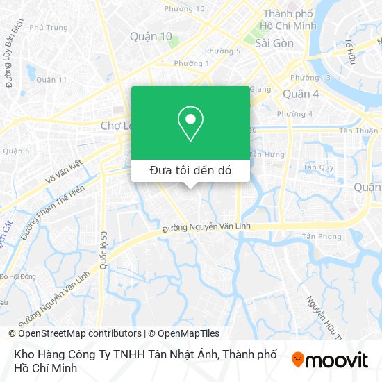 Bản đồ Kho Hàng Công Ty TNHH Tân Nhật Ánh