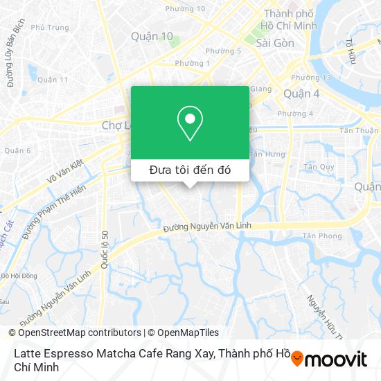 Bản đồ Latte Espresso Matcha Cafe Rang Xay