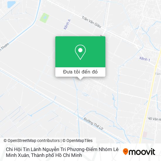 Bản đồ Chi Hội Tin Lành Nguyễn Tri Phương-Điểm Nhóm Lê Minh Xuân