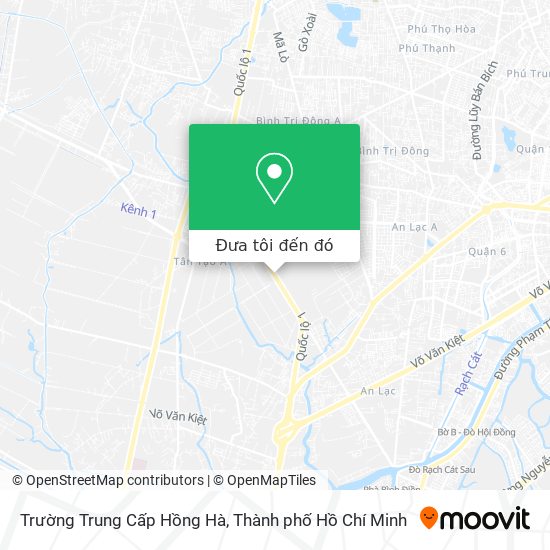 Bản đồ Trường Trung Cấp Hồng Hà