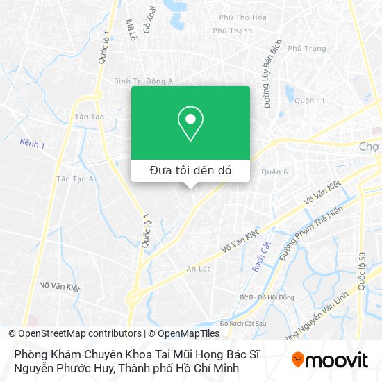 Bản đồ Phòng Khám Chuyên Khoa Tai Mũi Họng Bác Sĩ Nguyễn Phước Huy