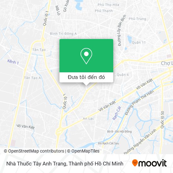 Bản đồ Nhà Thuốc Tây Anh Trang