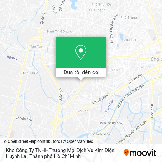 Bản đồ Kho Công Ty TNHHThương Mại Dịch Vụ Kim Điện Huỳnh Lai