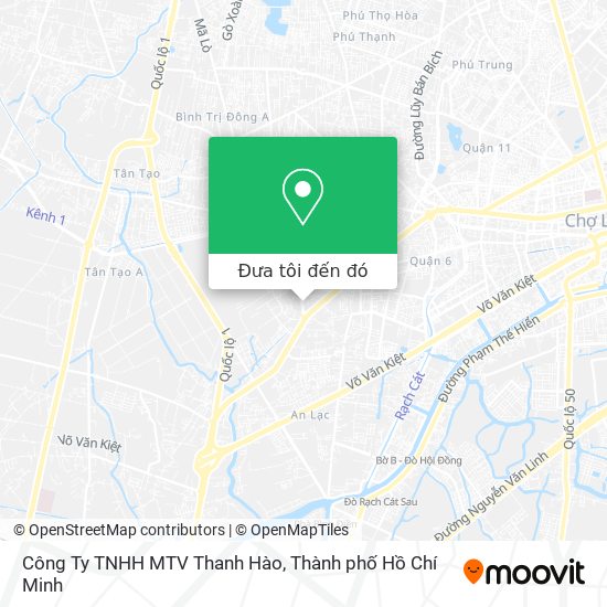Bản đồ Công Ty TNHH MTV Thanh Hào