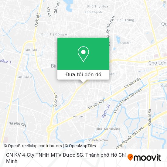 Bản đồ CN KV 4-Cty TNHH MTV Dược SG