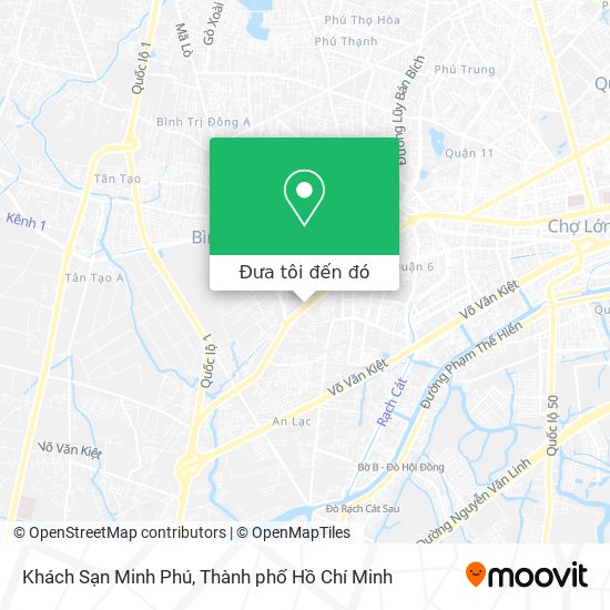 Bản đồ Khách Sạn Minh Phú