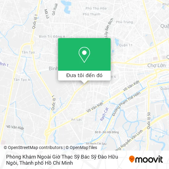 Bản đồ Phòng Khám Ngoài Giờ Thạc Sỹ Bác Sỹ Đào Hữu Ngôi