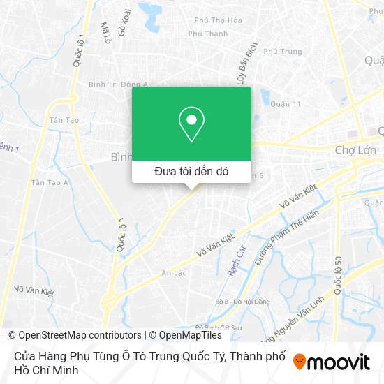 Bản đồ Cửa Hàng Phụ Tùng Ô Tô Trung Quốc Tý