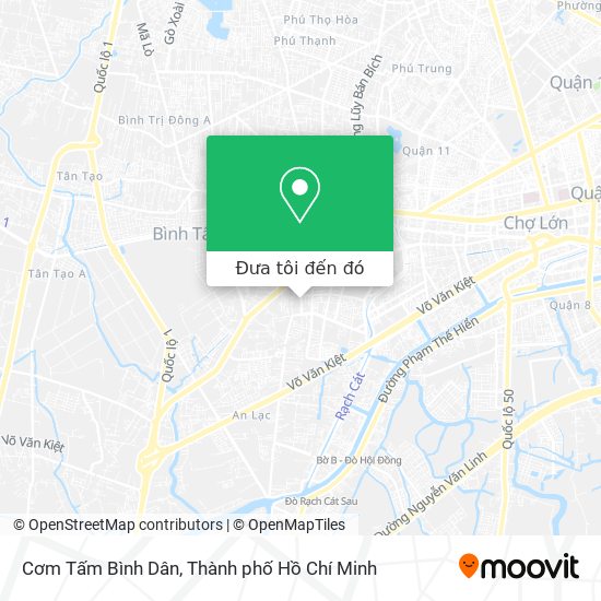 Bản đồ Cơm Tấm Bình Dân