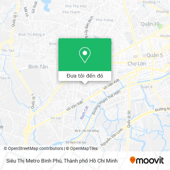 Bản đồ Siêu Thị Metro Bình Phú