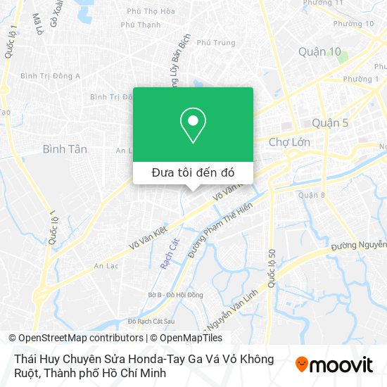 Bản đồ Thái Huy Chuyên Sửa Honda-Tay Ga Vá Vỏ Không Ruột