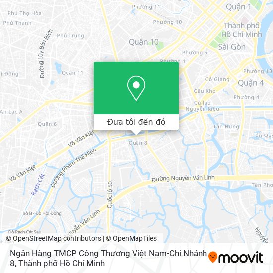 Bản đồ Ngân Hàng TMCP Công Thương Việt Nam-Chi Nhánh 8