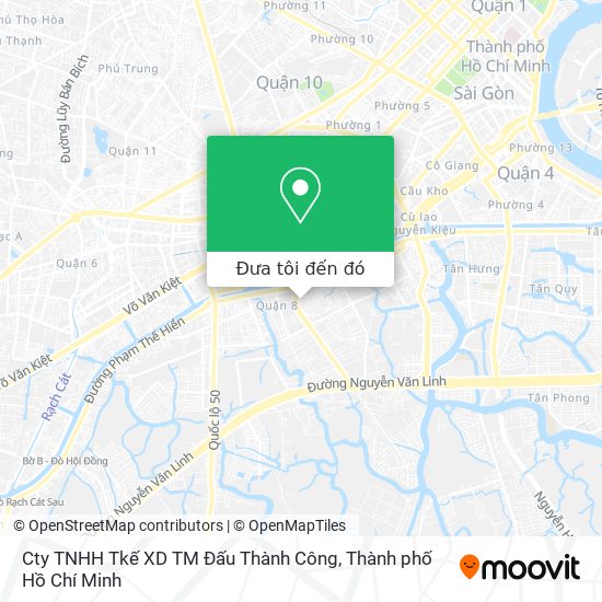 Bản đồ Cty TNHH Tkế XD TM Đấu Thành Công