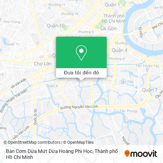 Bản đồ Bán Cơm Dừa Mứt Dừa Hoàng Phi Học