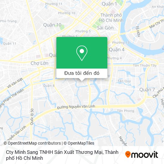 Bản đồ Cty Minh Sang TNHH Sản Xuất Thương Mại
