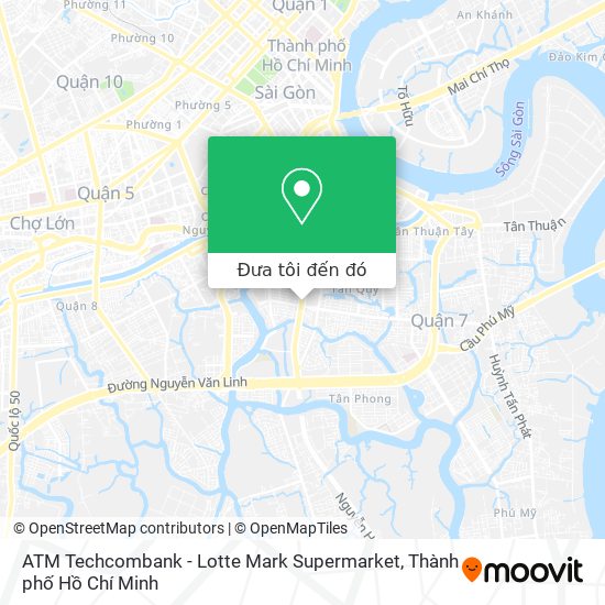 Bản đồ ATM Techcombank - Lotte Mark Supermarket