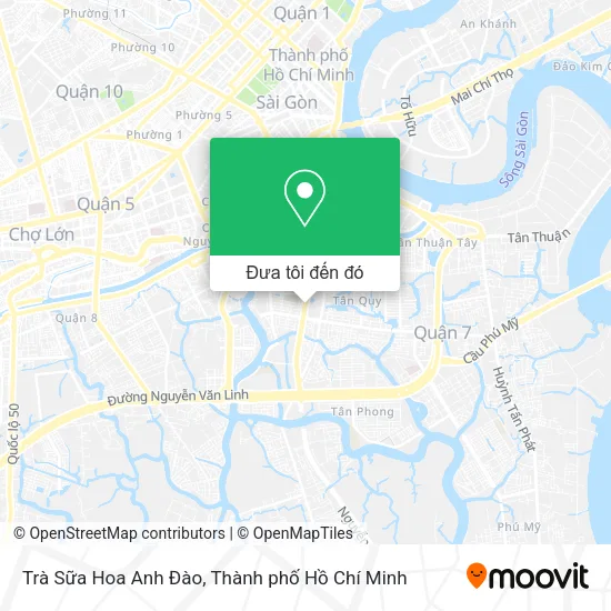 Bản đồ Trà Sữa Hoa Anh Đào