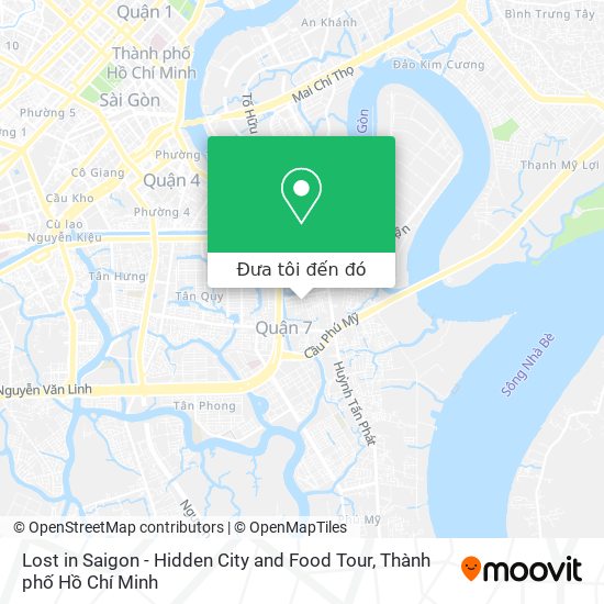 Bản đồ Lost in Saigon - Hidden City and Food Tour