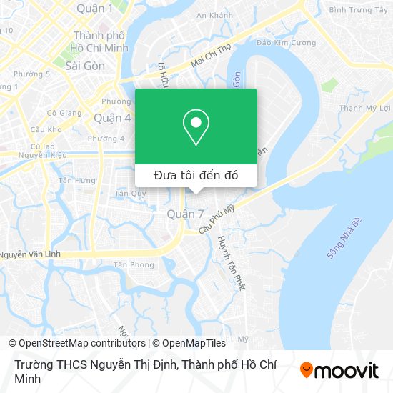 Bản đồ Trường THCS Nguyễn Thị Định