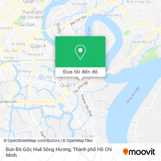 Bản đồ Bún Bò Gốc Huế Sông Hương