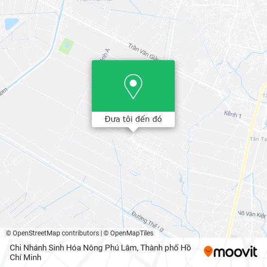 Bản đồ Chi Nhánh Sinh Hóa Nông Phú Lâm