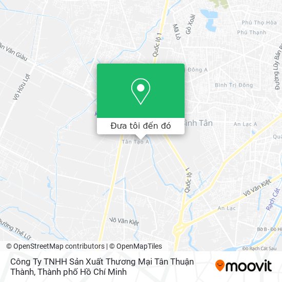 Bản đồ Công Ty TNHH Sản Xuất Thương Mại Tân Thuận Thành