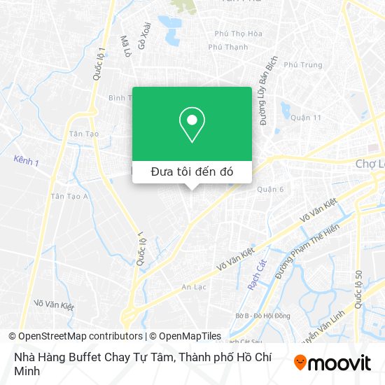 Bản đồ Nhà Hàng Buffet Chay Tự Tâm
