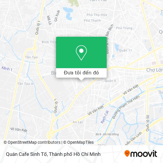 Bản đồ Quán Cafe Sinh Tố