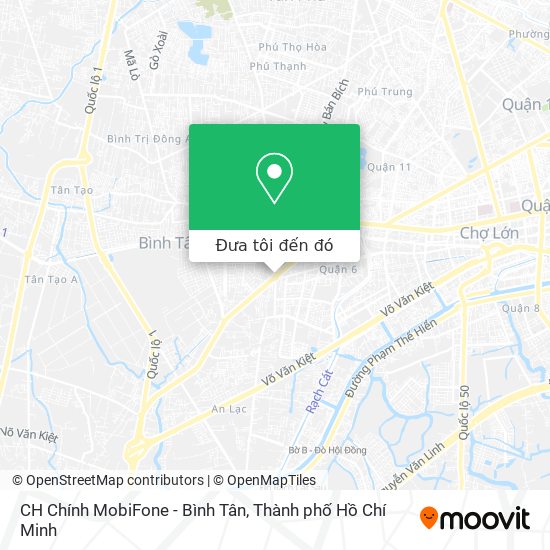 Bản đồ CH Chính MobiFone - Bình Tân