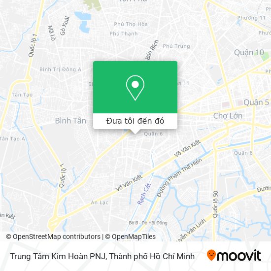 Bản đồ Trung Tâm Kim Hoàn PNJ