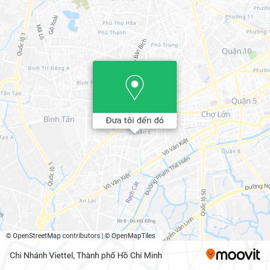 Bản đồ Chi Nhánh Viettel