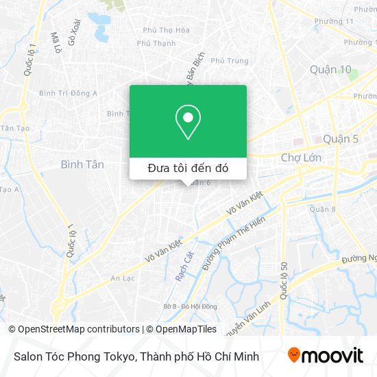 Bản đồ Salon Tóc Phong Tokyo