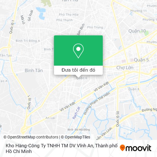 Bản đồ Kho Hàng-Công Ty TNHH TM DV Vĩnh An