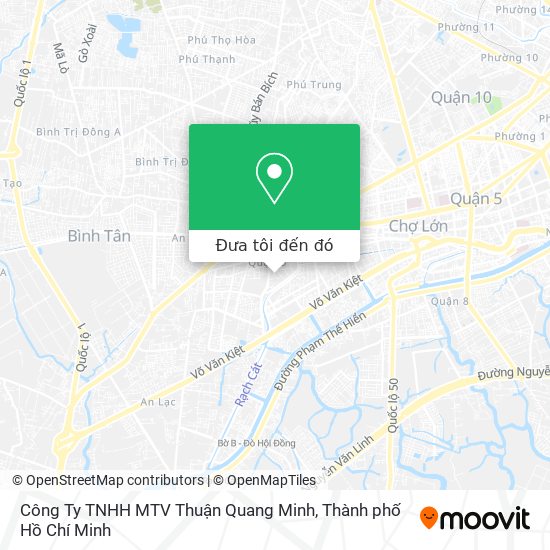 Bản đồ Công Ty TNHH MTV Thuận Quang Minh