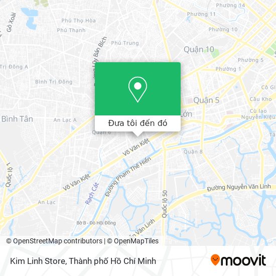 Bản đồ Kim Linh Store