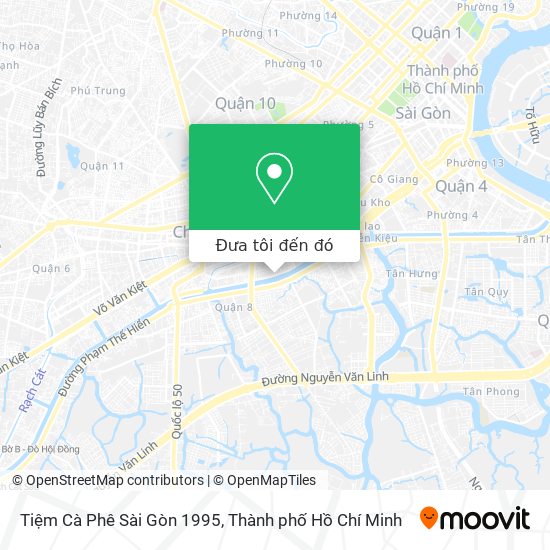 Bản đồ Tiệm Cà Phê Sài Gòn 1995