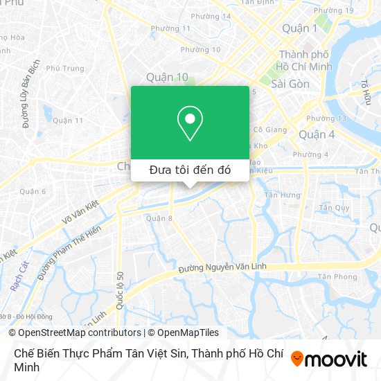Bản đồ Chế Biến Thực Phẩm Tân Việt Sin