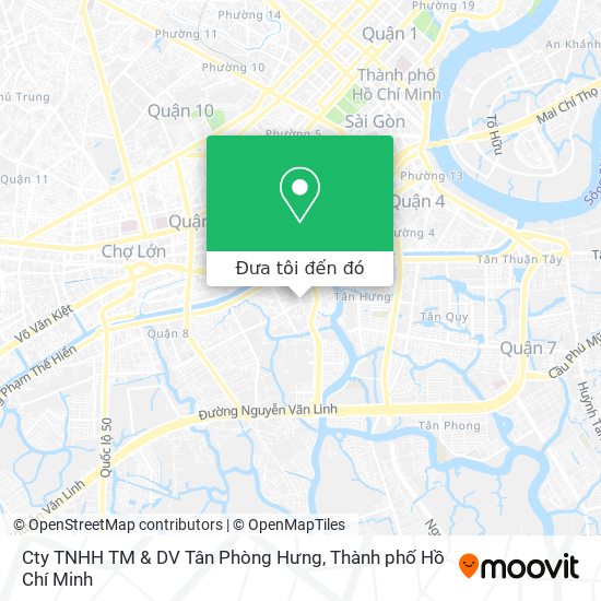 Bản đồ Cty TNHH TM & DV Tân Phòng Hưng