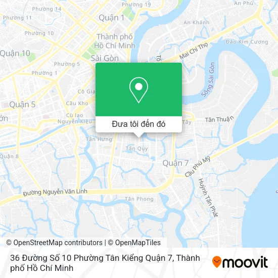 Bản đồ 36 Đường Số 10 Phường Tân Kiểng Quận 7