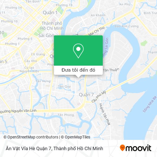 Bản đồ Ăn Vặt Vỉa Hè Quận 7