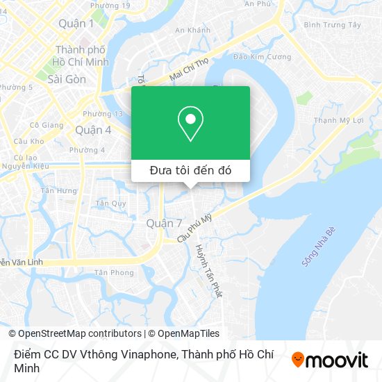 Bản đồ Điểm CC DV Vthông Vinaphone
