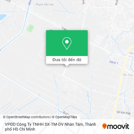 Bản đồ VPĐD Công Ty TNHH SX-TM-DV Nhân Tâm