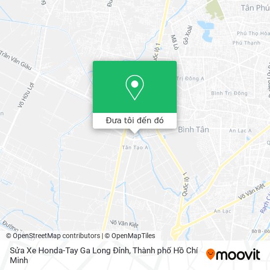 Bản đồ Sửa Xe Honda-Tay Ga Long Đỉnh