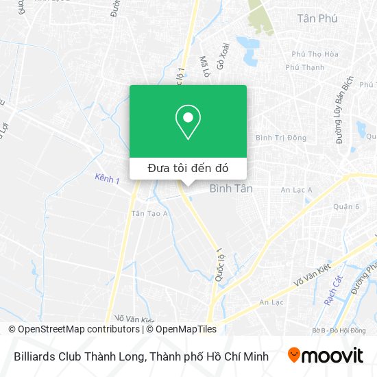 Bản đồ Billiards Club Thành Long