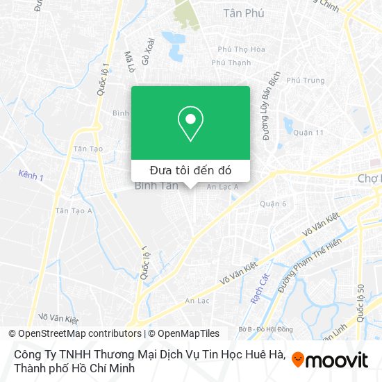 Bản đồ Công Ty TNHH Thương Mại Dịch Vụ Tin Học Huê Hà