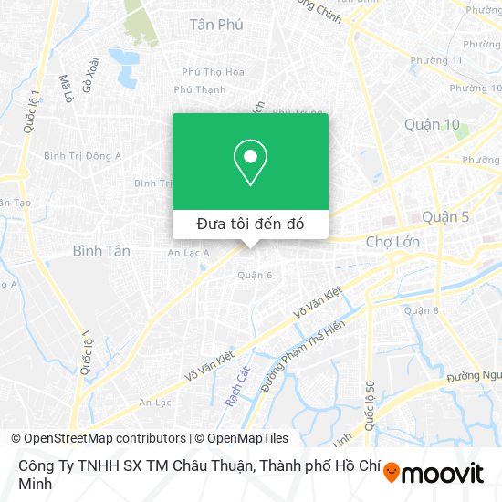 Bản đồ Công Ty TNHH SX TM Châu Thuận