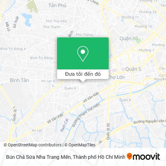 Bản đồ Bún Chả Sứa Nha Trang Mến